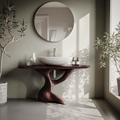 Handcrafted Solid Vanity For Timeless Bathroom Use