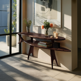 Modern Wooden Console Table For Entryway And Living Room