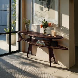 Modern Wooden Console Table For Entryway And Living Room