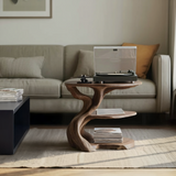 Handcrafted Wooden Media Stand Custom Living Room
