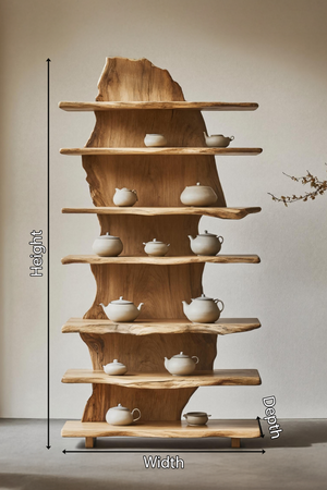 Rustic Solid Wood Standing Shelf For Entryway Design Ideas