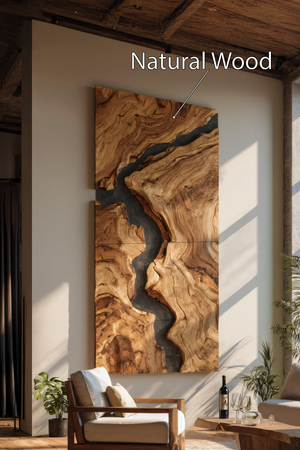 Mid Century Wooden Wall Art Sculpture For Entryway