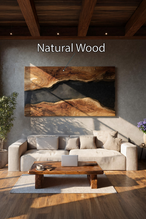 Farmhouse Solid Wood Wall Sculpture For Living Room