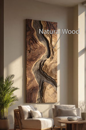Handcrafted Wooden Wall Sculpture For Entryway Design