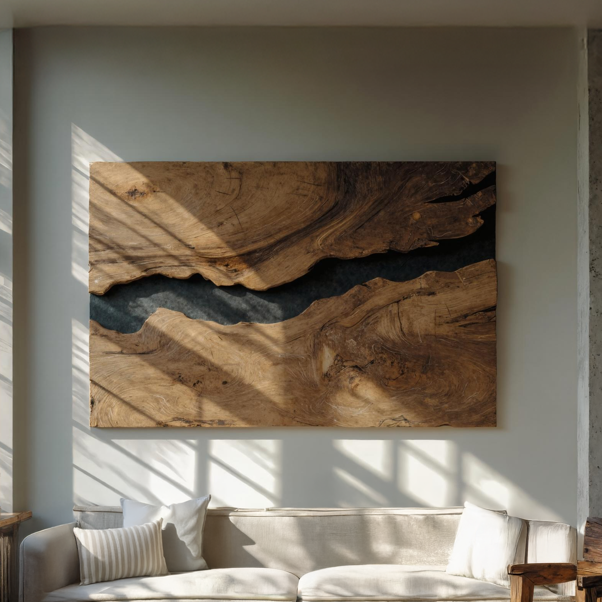 Modern Rectangular Wooden Wall Art For Home Decor