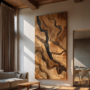 Handcrafted Wooden Wall Art Sculpture For Bedroom