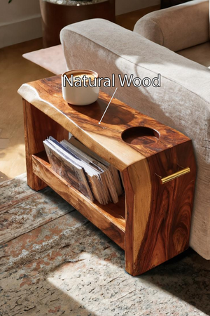 Mid Century Wooden Side Table For Living Room Decor