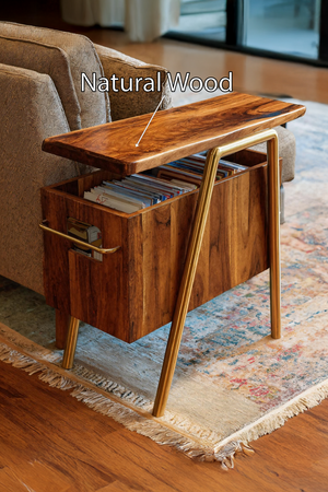 Handcrafted Wooden Side Table For Furniture Decoration
