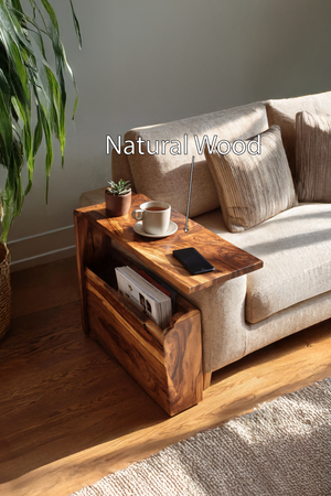 Mid Century Wooden Armrest For Home Furniture Decor