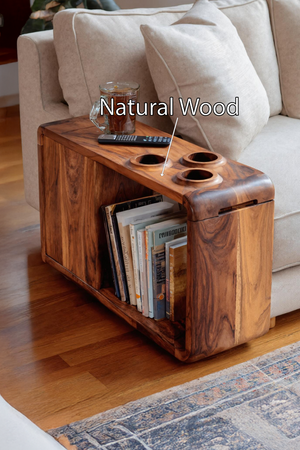 Farmhouse Solid Wood Side Table For Sofa Decoration