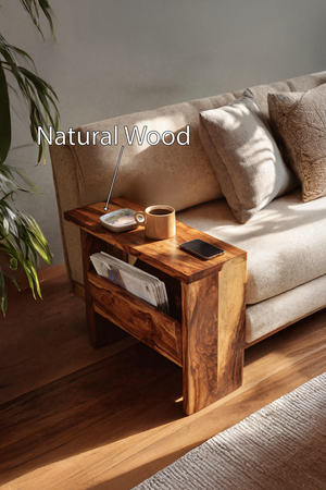 Mid Century Solid Wood Side Table For Home Furniture