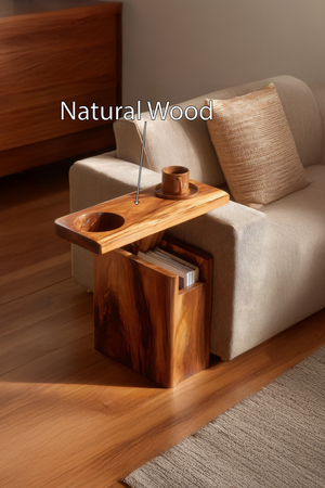 Solid Wood Live Edge Armrest For Sofa And Lounge Area