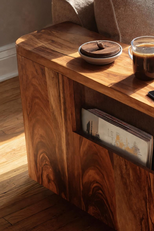 Modern Wooden Side Table For Cozy Living Room Design