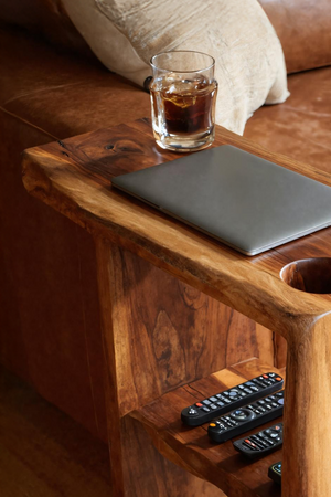 Handcrafted Live Edge Side Table For Furniture Design