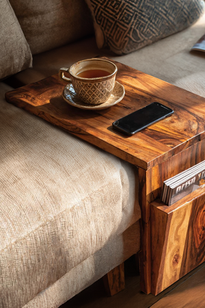 Modern Wooden Armrest For Cozy Living Room Style