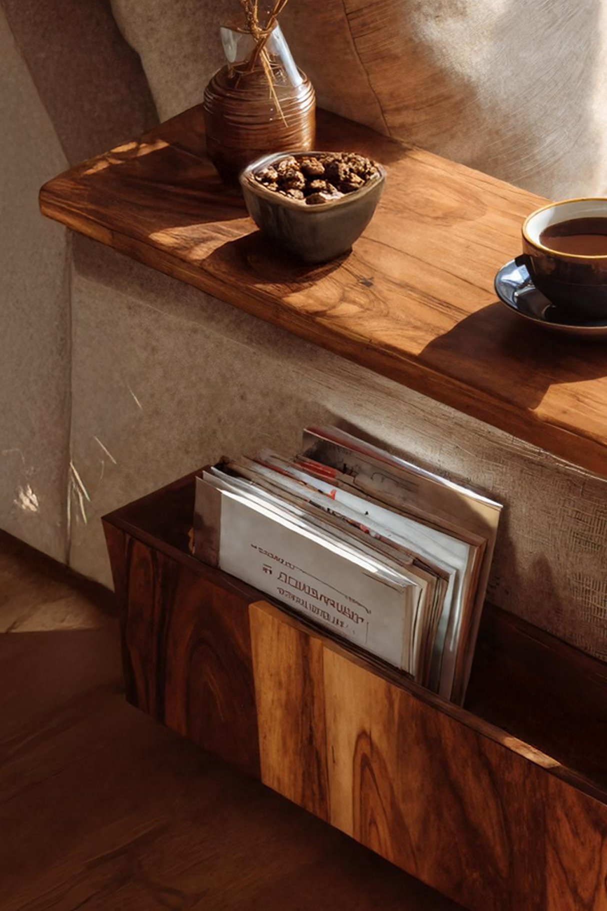 Handcrafted Solid Wood Armrest For Furniture Accent