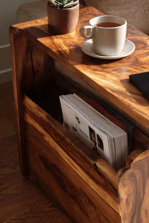 Mid Century Wooden Armrest For Home Furniture Decor