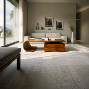 Minimalist Coffee Table With Drawer For Living Decor