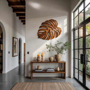Artistic Wooden Leaf Wall Art For Living Room