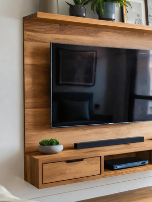 Modern Wall Mounted TV Stand With Drawers For Living Room