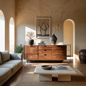 Contemporary Wooden Sideboard For Modern Living Room
