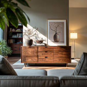 Contemporary Wooden Sideboard For Modern Living Room
