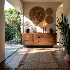 Contemporary Wooden Sideboard For Modern Living Room
