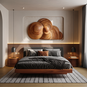 Artistic Wooden Cloud Wall Art For Interior Decor