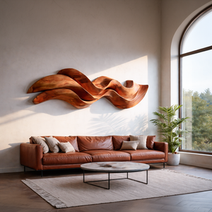 Organic Flowing Wooden Wall Art For Home Styling