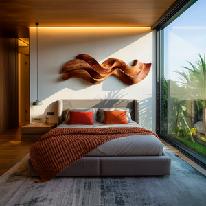 Organic Flowing Wooden Wall Art For Home Styling