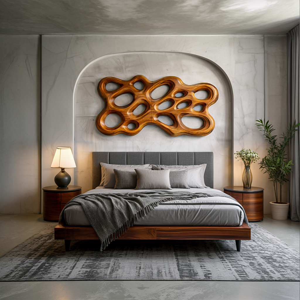 Handmade Wood Wall Art For Minimalist Interior
