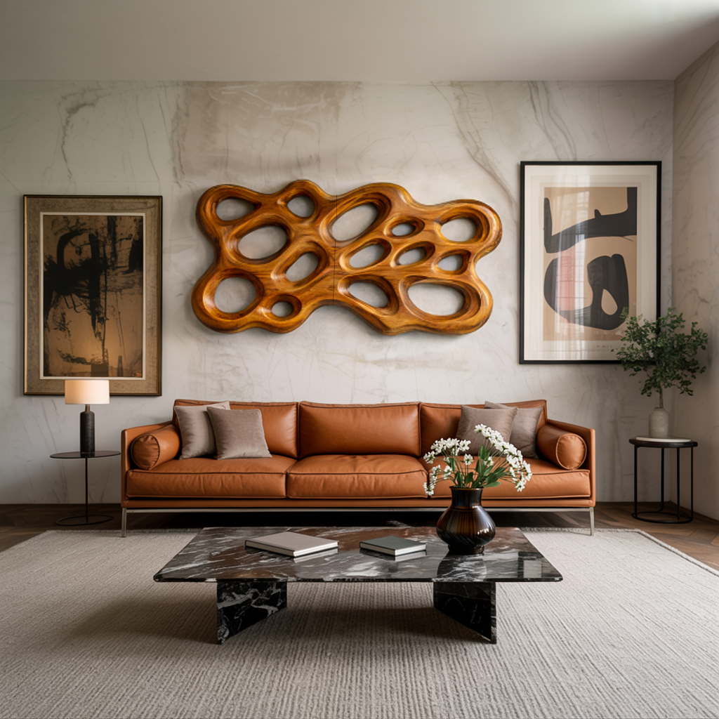 Handmade Wood Wall Art For Minimalist Interior
