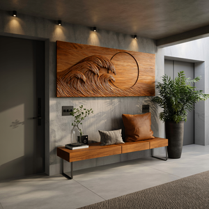 Artistic Wooden Seascape Wall Art For Modern Home