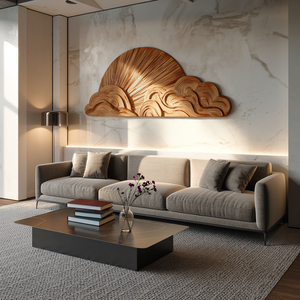 Contemporary Wooden Cloud Wall Art For Wall Decor