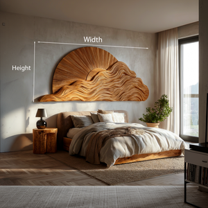 Organic Wooden Cloud Wall Art For Modern Bedroom