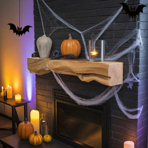 Handmade Halloween Wooden Fireplace Mantel For Living Room Or Entryway