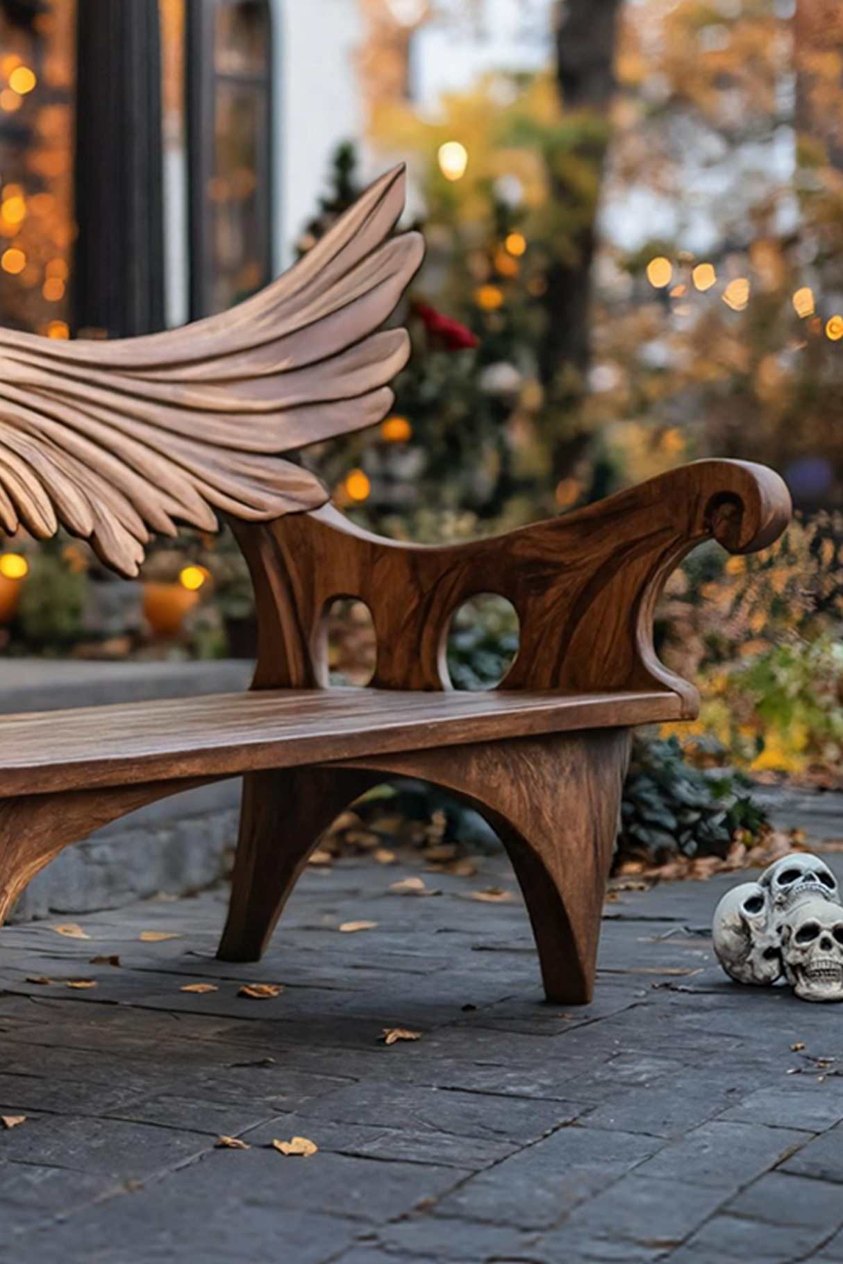 Handcrafted Wooden Bench For Living Room Elegant Furniture Decor