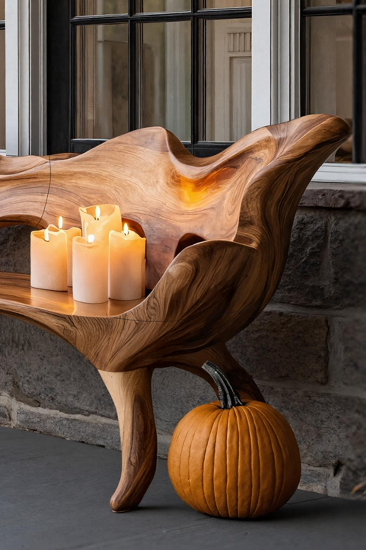 Farmhouse Wooden Bench For Living Room Rustic Furniture Decor