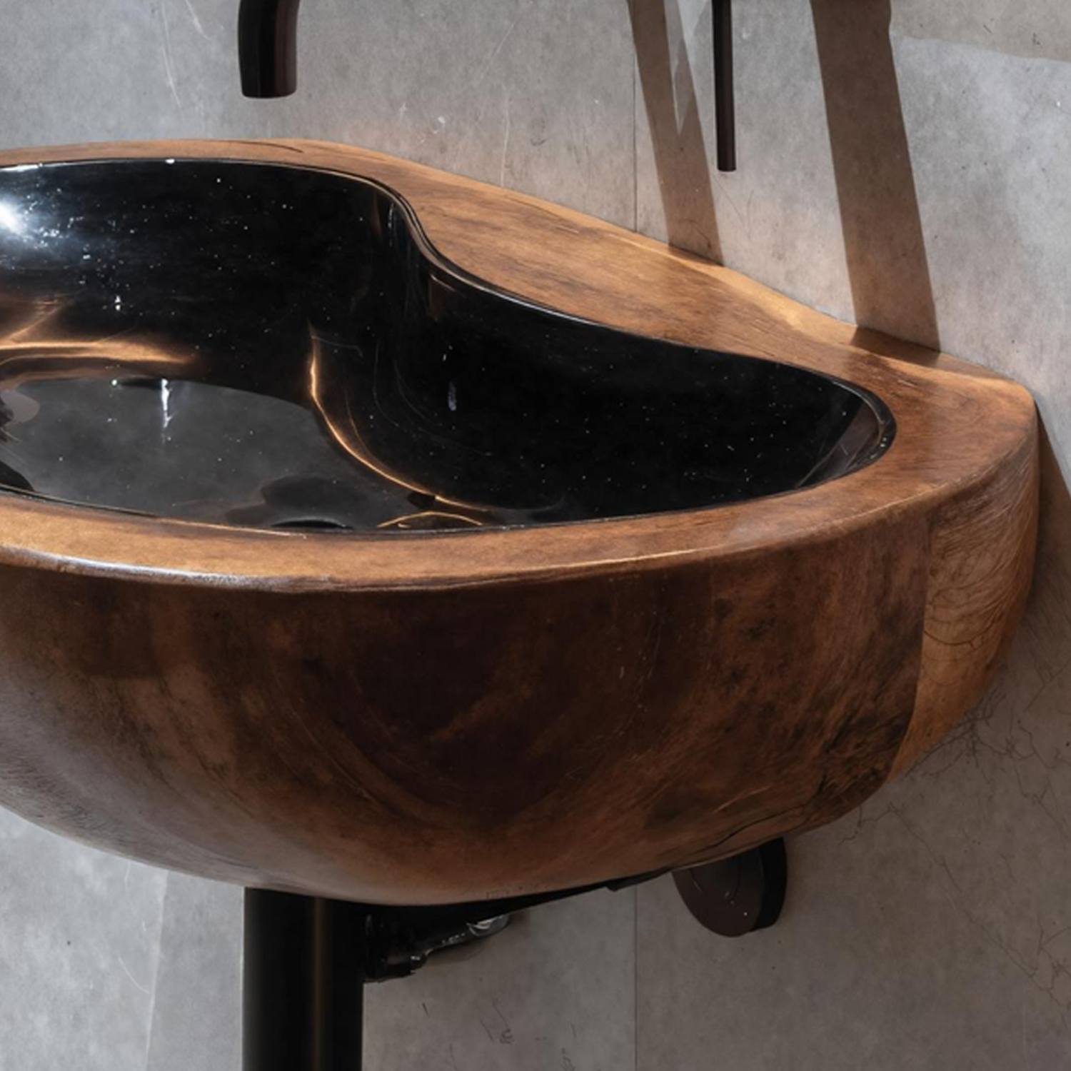 Farmhouse Solid Wood Wash Basin For Rustic Bathroom Vanity Decor