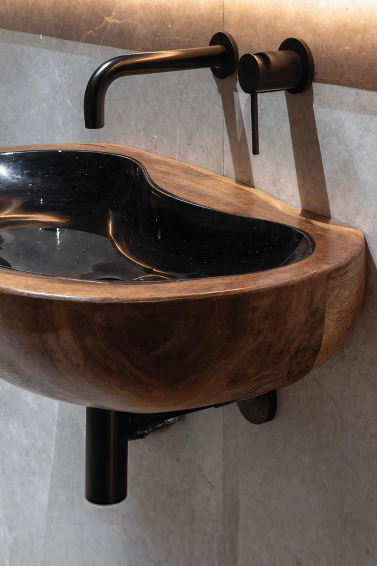 Farmhouse Solid Wood Wash Basin For Rustic Bathroom Vanity Decor