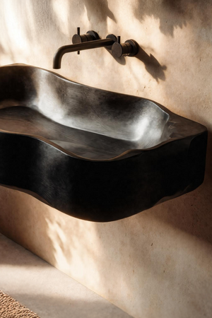 Mid Century Live Edge Wood Vanity Sink For Premium Bathroom Decor