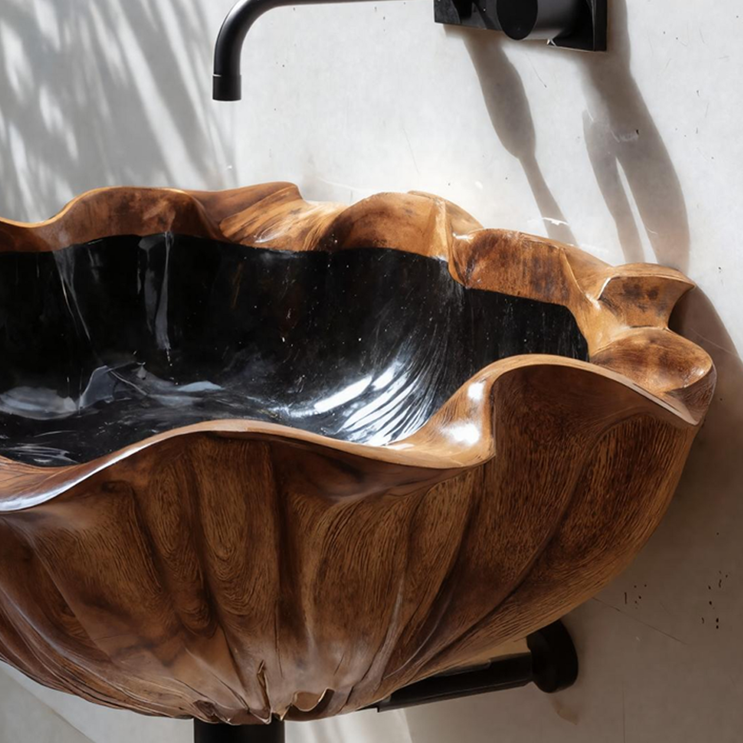 Farmhouse Live Edge Wood Vanity Sink For Timeless Bathroom Decor