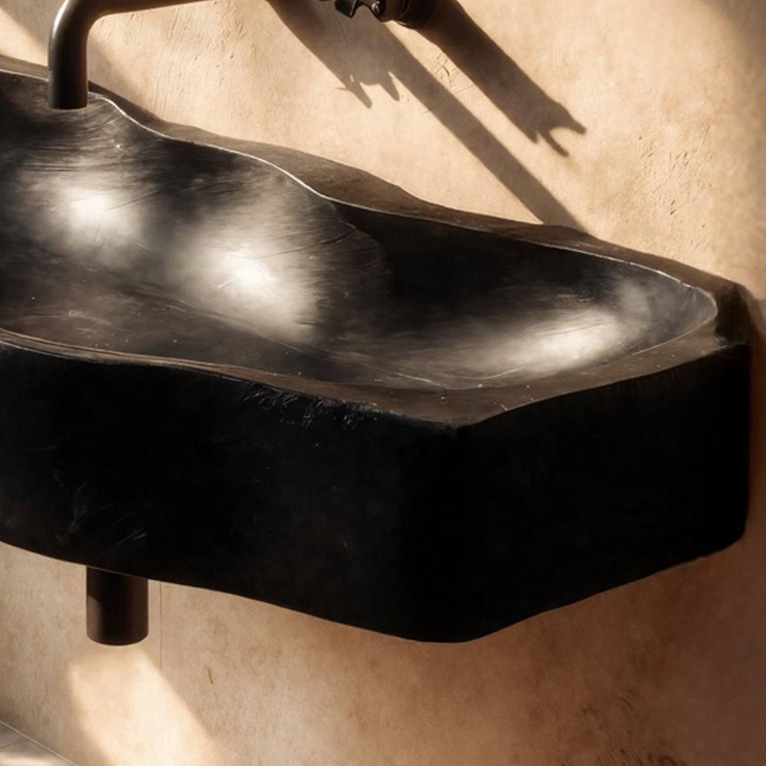 Mid Century Wooden Live Edge Wood Basin For High End Bathroom Decor