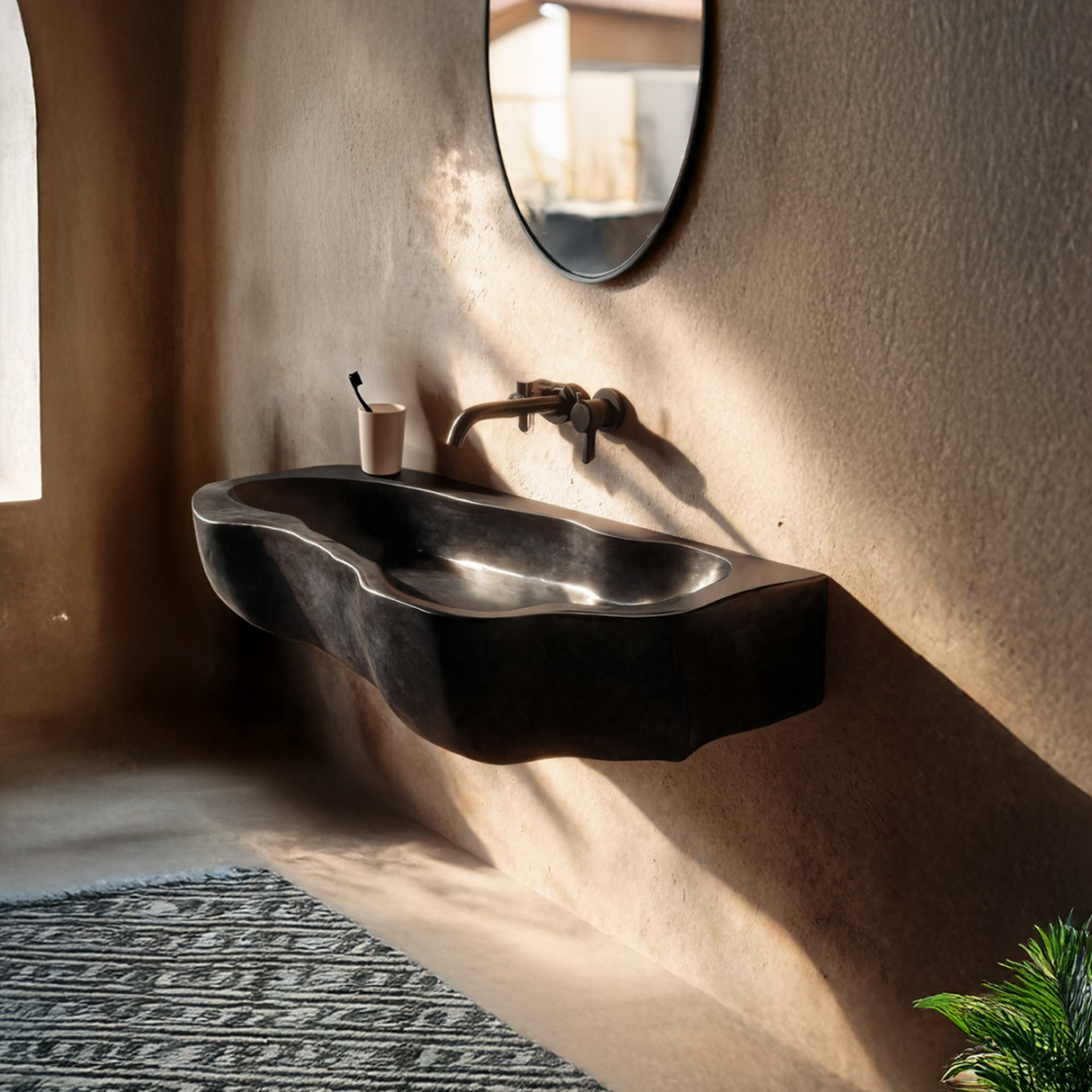 Handcrafted Solid Wood Wash Basin For Sustainable Bathroom Furniture