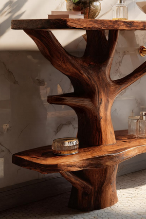 Mid Century Solid Wood Vanity Furniture Decor For Modern Bathroom