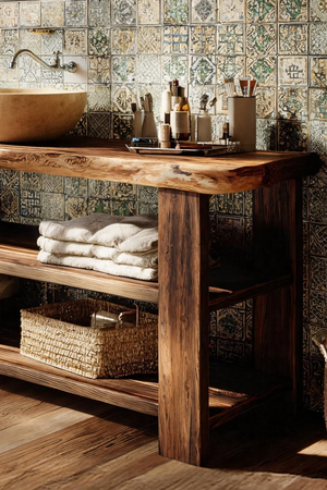 Farmhouse Vanity With Storage For Bathroom Decor Ideas