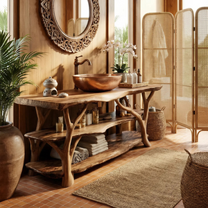 Contemporary Handmade Sink Vanity For New Bathroom Setup