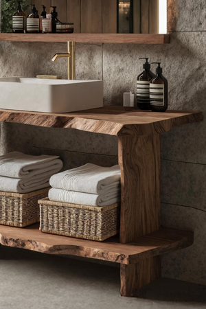 Mid Century Bathroom Cabinet For Elegant Bathroom