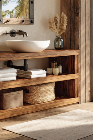 Mid Century Bathroom Storage For Furniture Organization