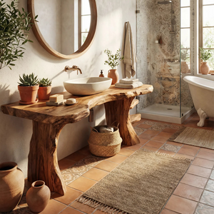 Contemporary Wood Bathroom Vanity For Ensuite Bathroom